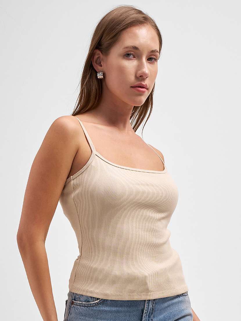 women solid sleeveless tank top - 22462303 -  Standard Image - 2
