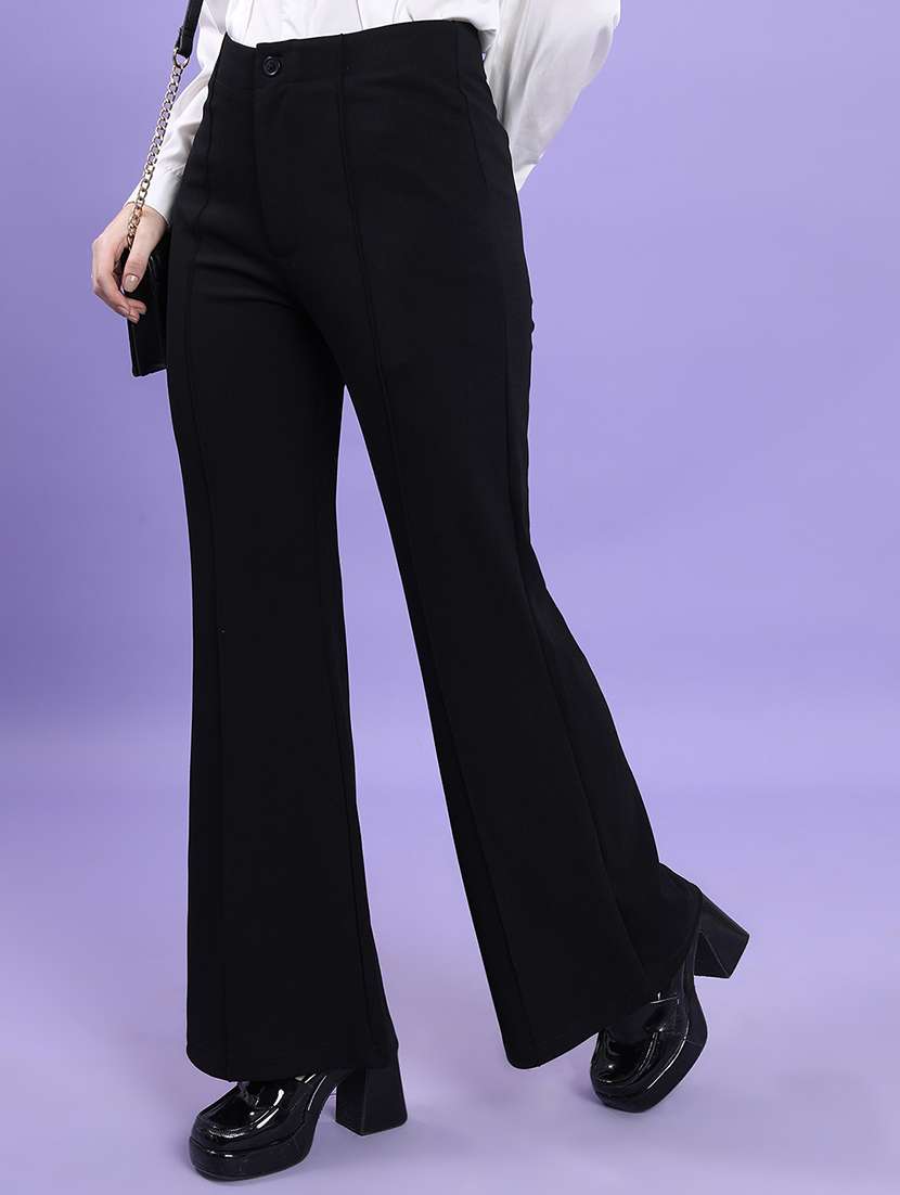 black polyester trousers - 22462409 -  Standard Image - 2