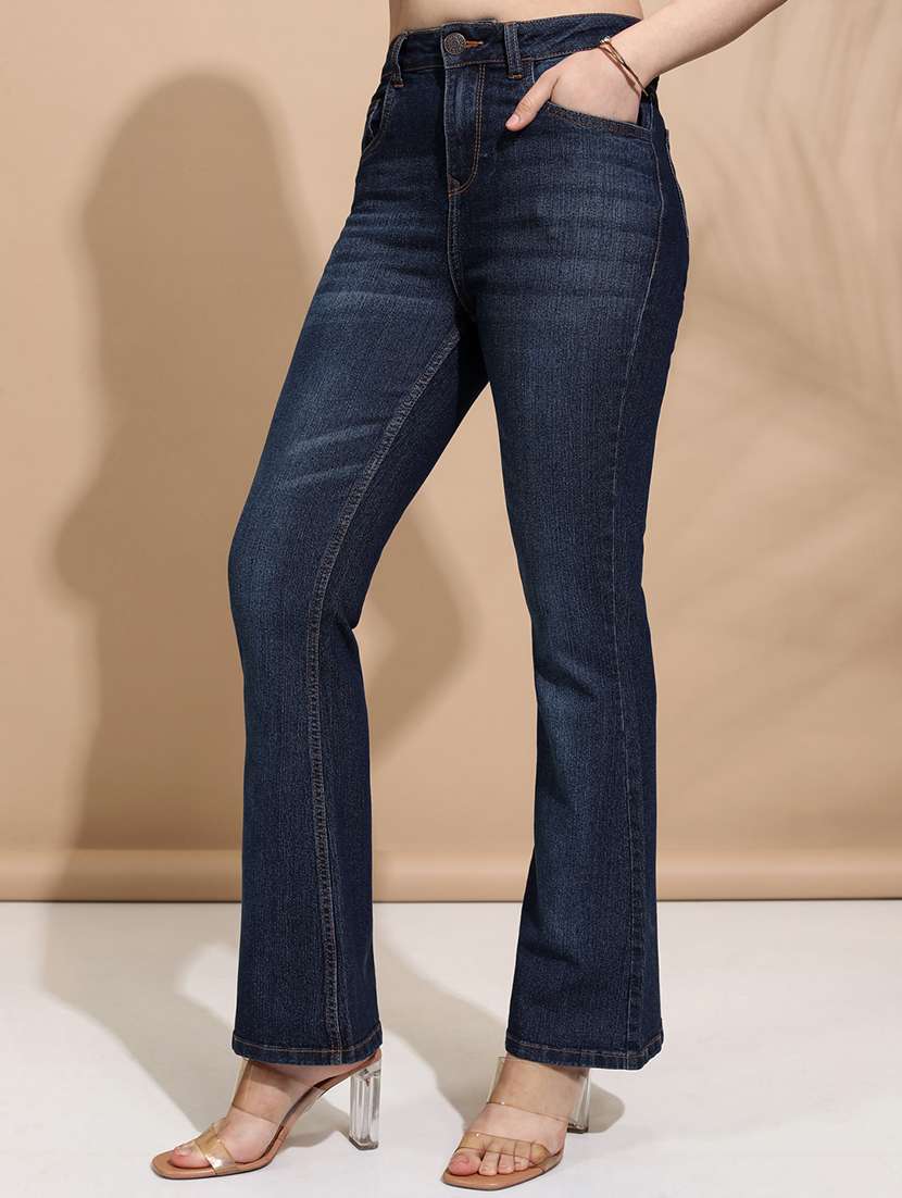 women blue cotton jean - 22462472 -  Standard Image - 2