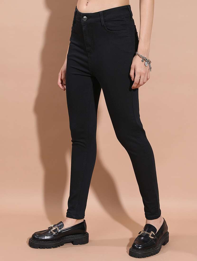 women black cotton jean - 22462489 -  Standard Image - 2