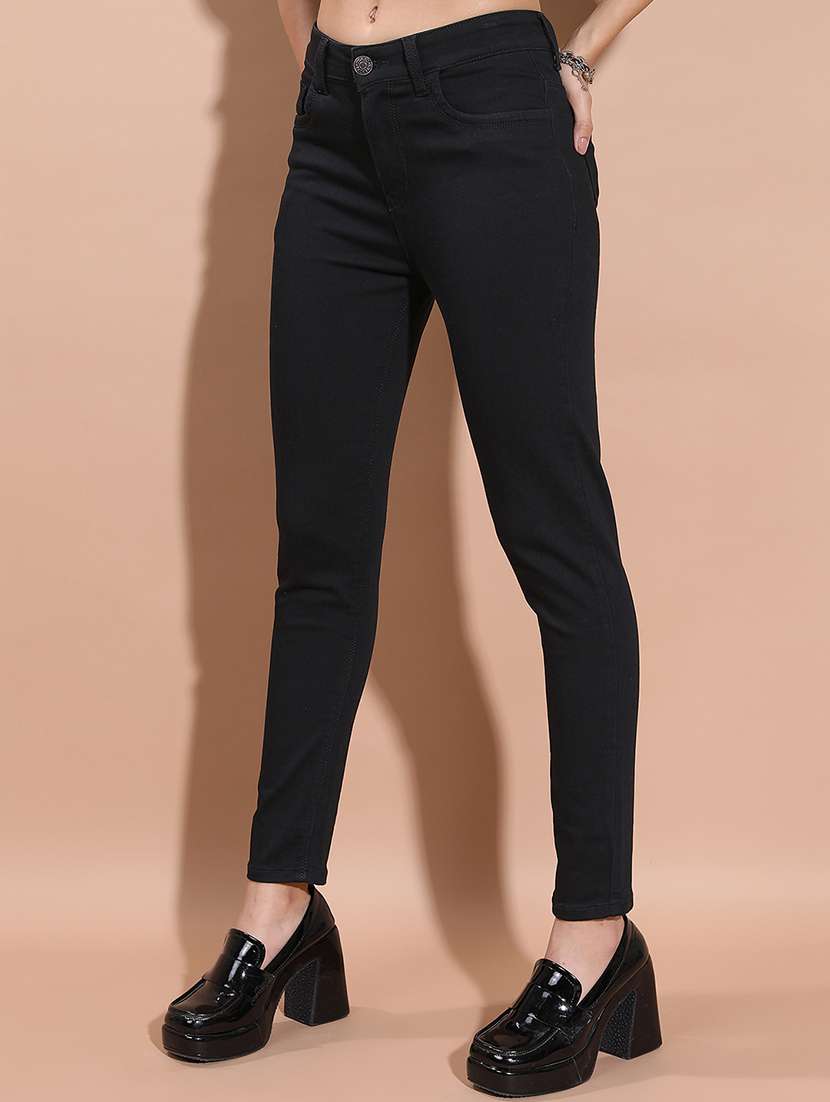 women black cotton jean - 22462492 -  Standard Image - 2
