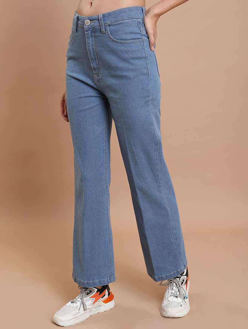women blue cotton jean - 22462498 -  Standard Image - 2