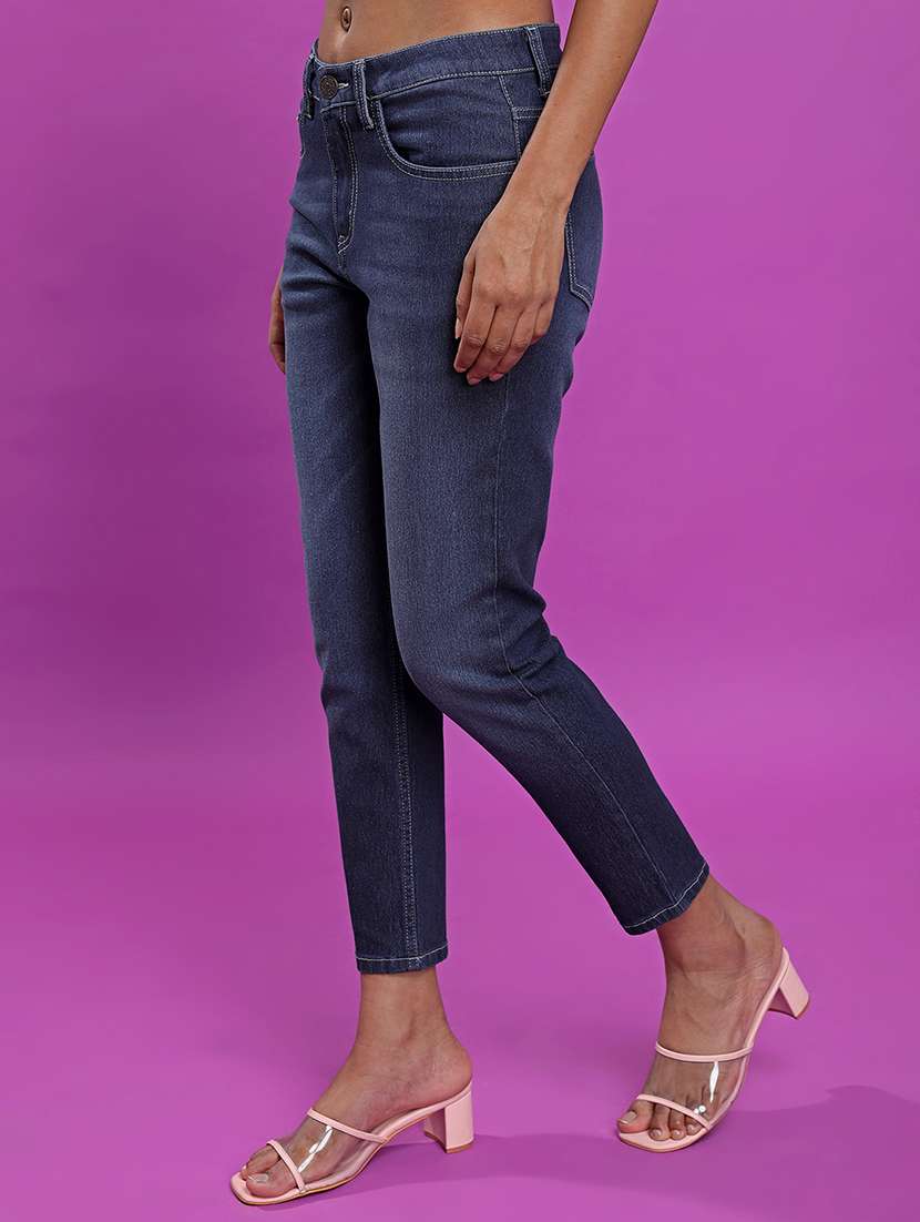 women blue cotton jean - 22462503 -  Standard Image - 2