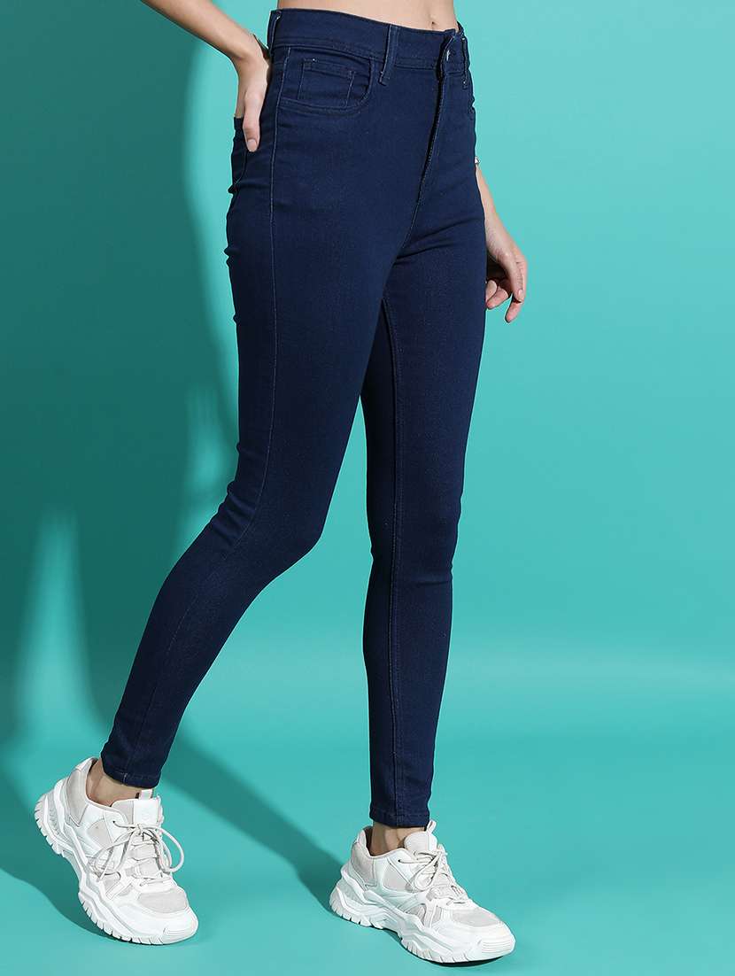 women blue cotton jean - 22462506 -  Standard Image - 2