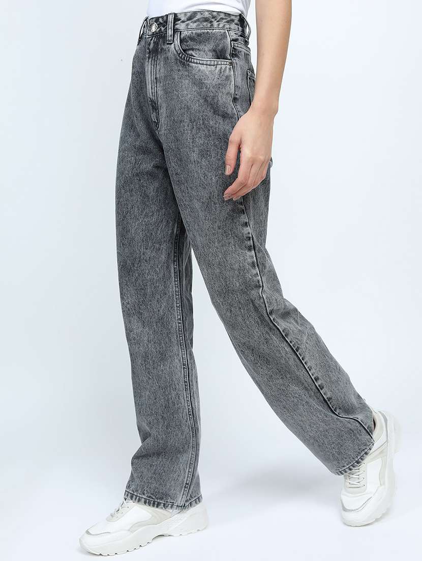 women grey cotton jeans - 22462514 -  Standard Image - 2