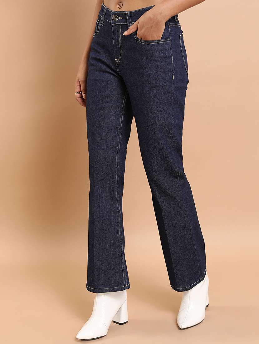 women blue cotton jeans - 22462530 -  Standard Image - 2