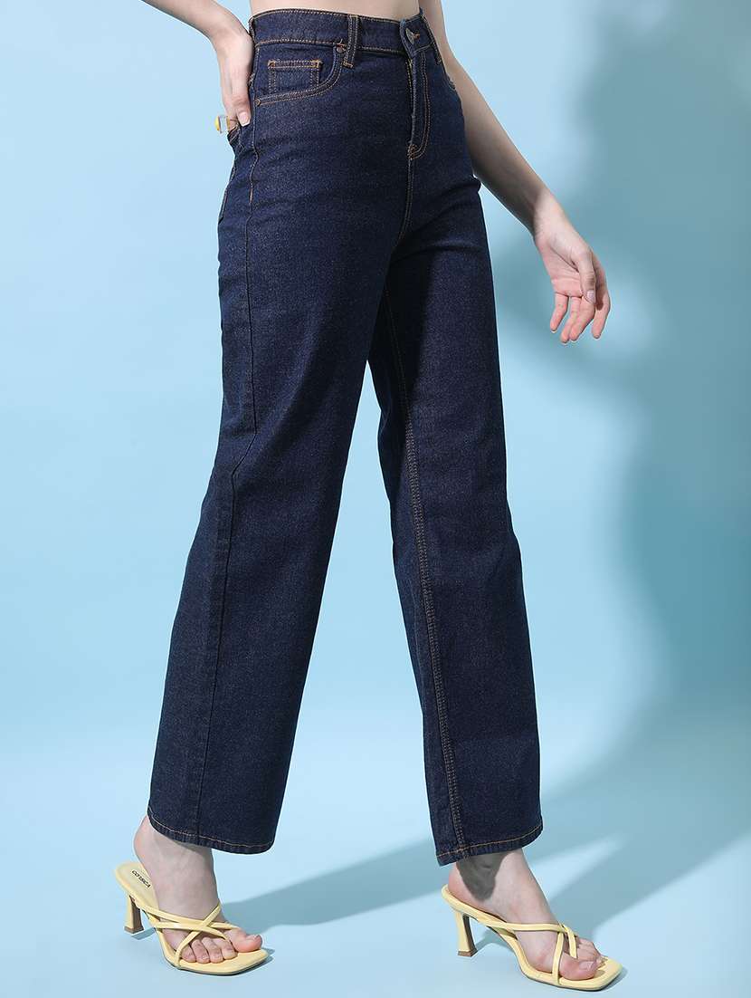 women blue cotton jeans - 22462536 -  Standard Image - 2