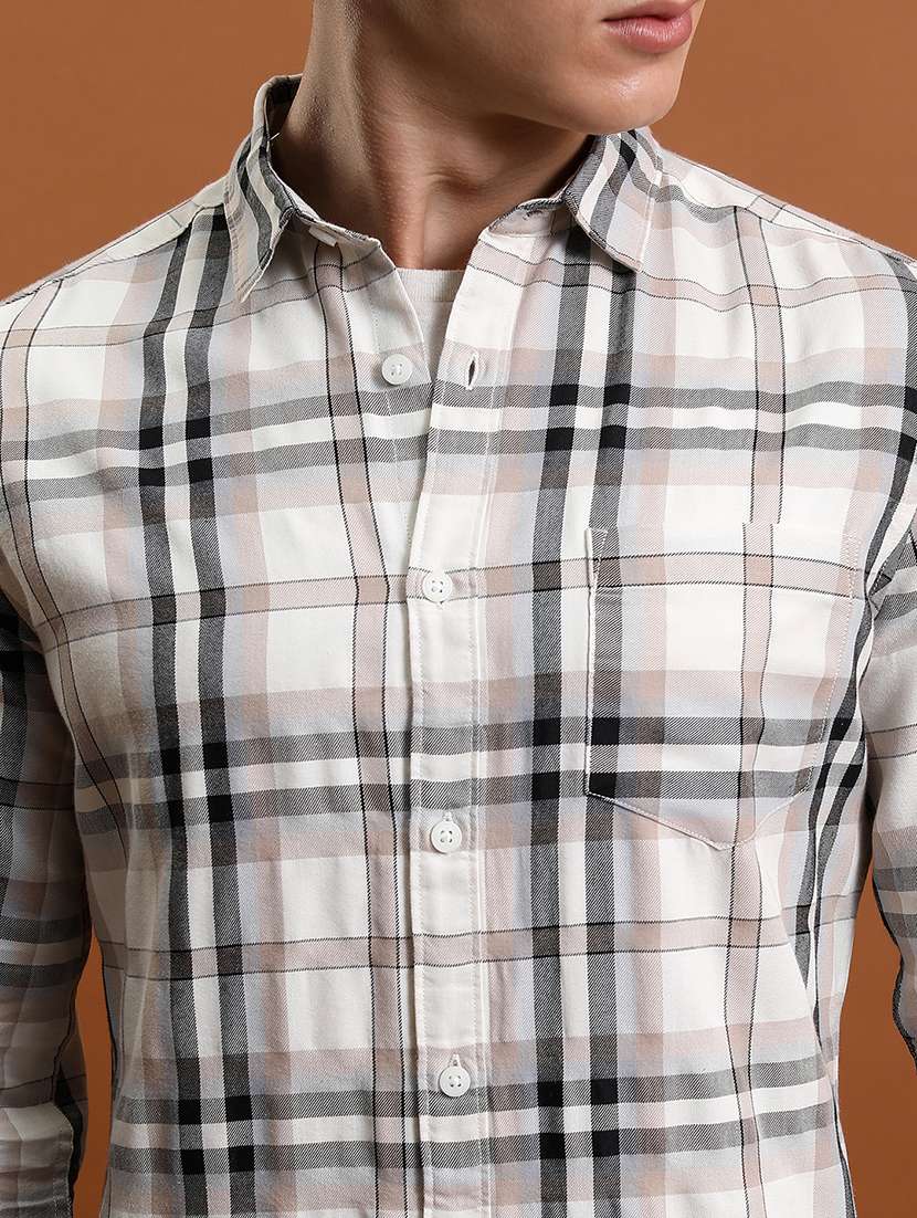 men checkered long sleeve regular fit casual shirt - 22462559 -  Standard Image - 2