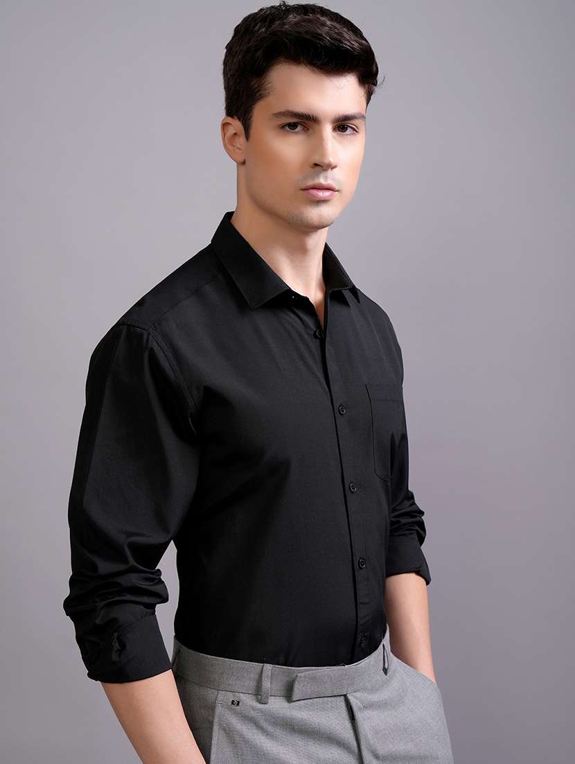 men solid long sleeve regular fit casual shirt - 22462583 -  Standard Image - 2