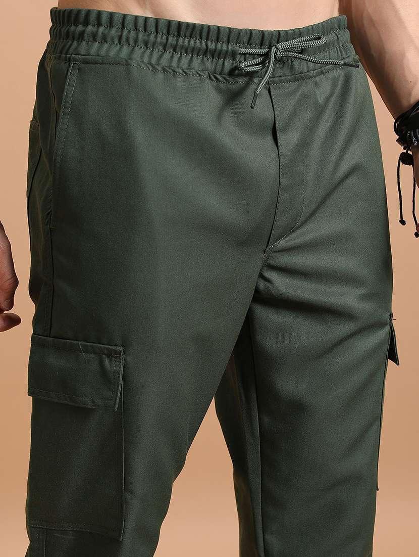 Men Polyester Pleated Casual Trouser - 22462732 -  Standard Image - 2