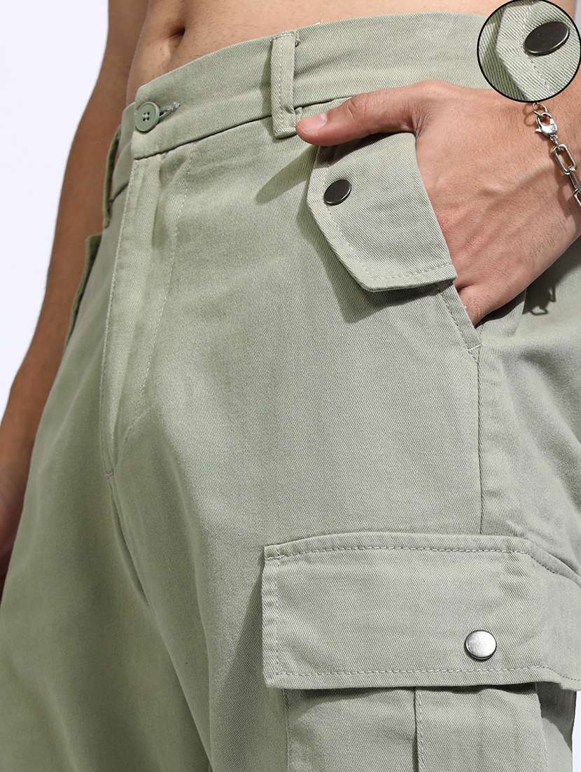 men cotton pleated casual trouser - 22462747 -  Standard Image - 2