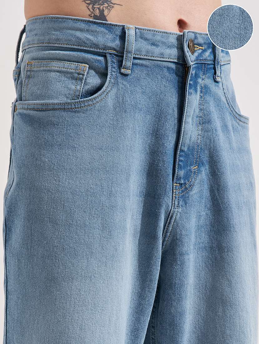 men washed mid rise full length relaxed fit jeans - 22462751 -  Standard Image - 2