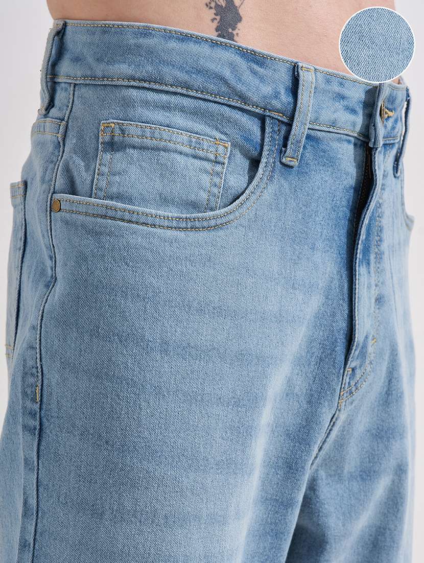 men washed mid rise full length relaxed fit jeans - 22462755 -  Standard Image - 2