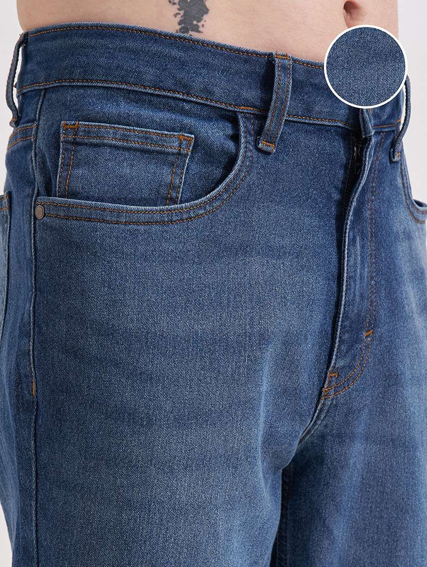 men blue cotton jean - 22462772 -  Standard Image - 2