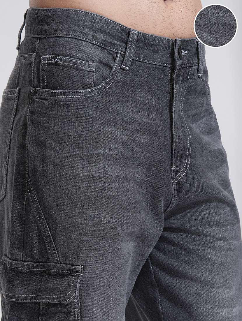 men charcoal cotton jean - 22462814 -  Standard Image - 2