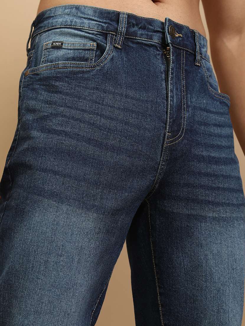 men blue cotton jean - 22462826 -  Standard Image - 2