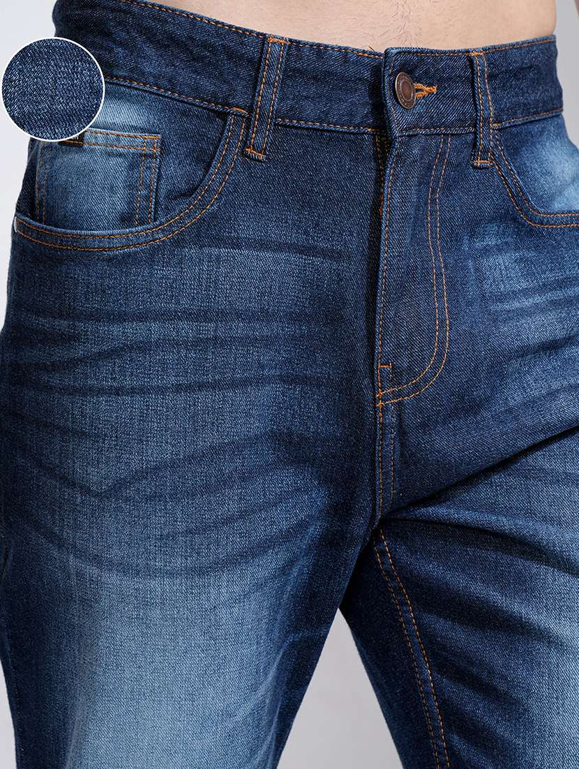 men blue cotton jean - 22462859 -  Standard Image - 2