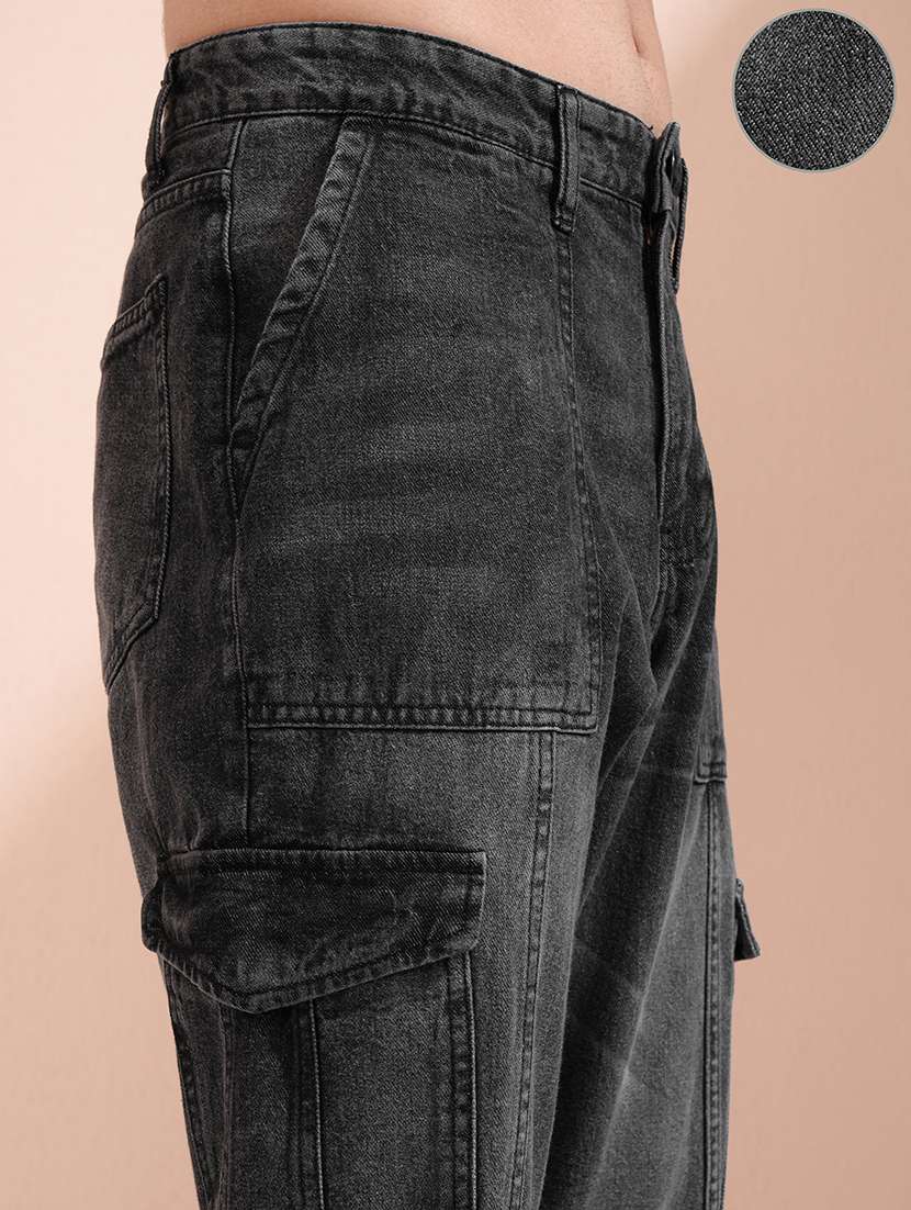 men grey cotton jean - 22462862 -  Standard Image - 2