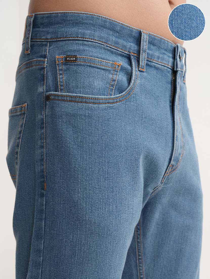 men blue cotton jean - 22462865 -  Standard Image - 2