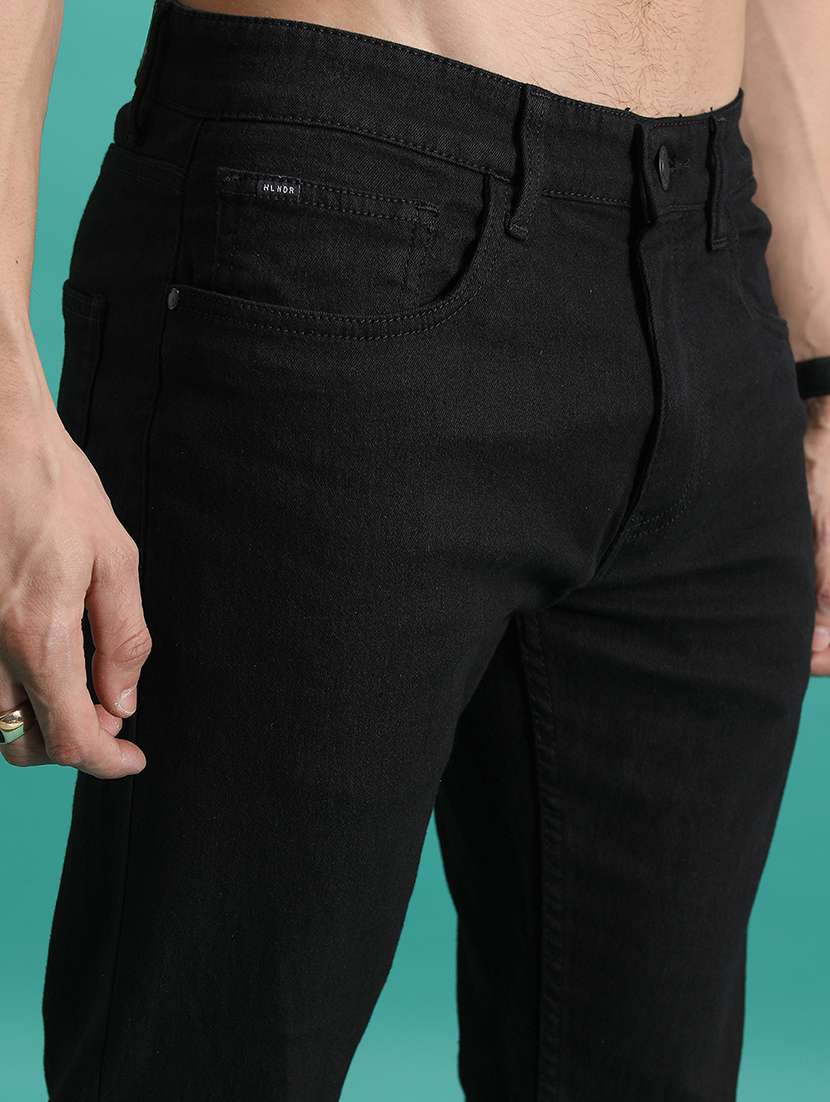 Men Black Cotton Jean - 22462867 -  Standard Image - 2