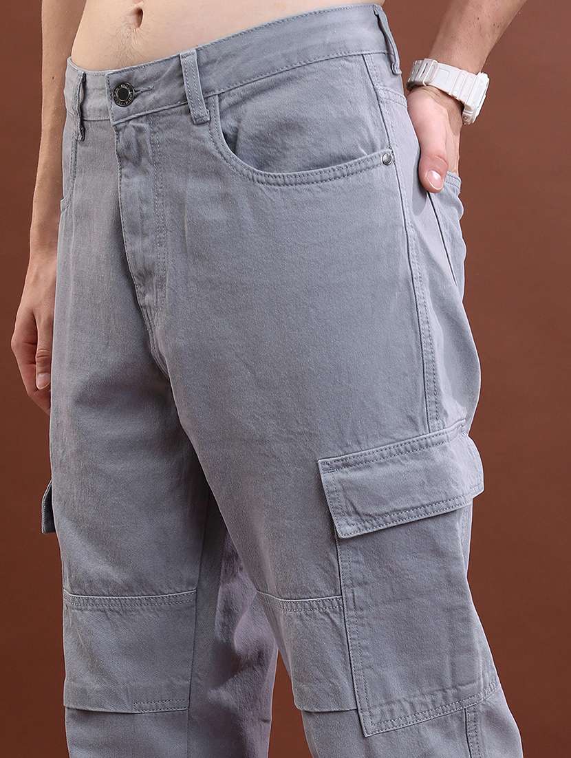 men grey cotton jean - 22462885 -  Standard Image - 2