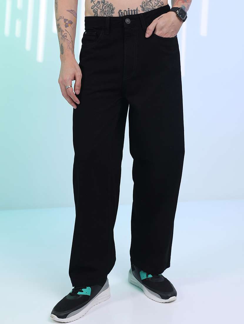 men black cotton jean