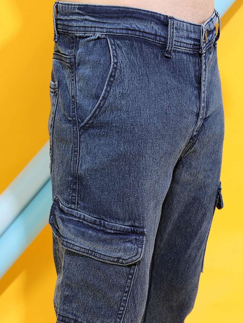Men Blue Cotton Jean - 22462919 -  Standard Image - 2