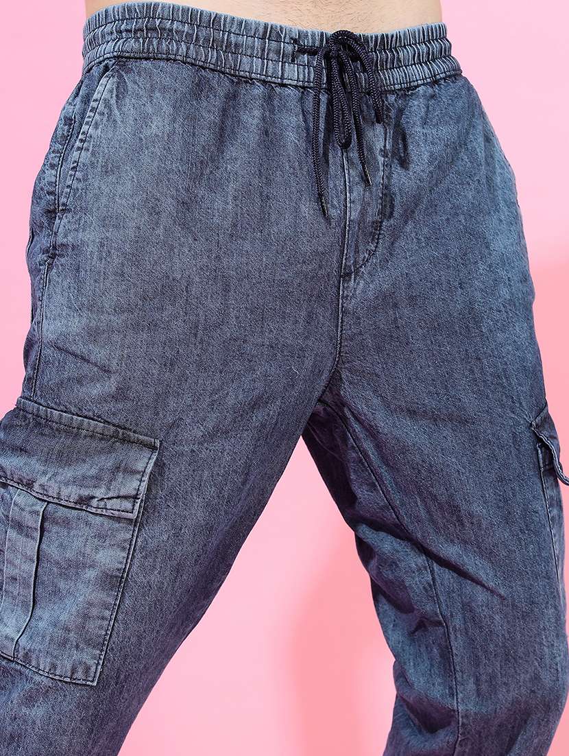 men blue cotton jean - 22462922 -  Standard Image - 2