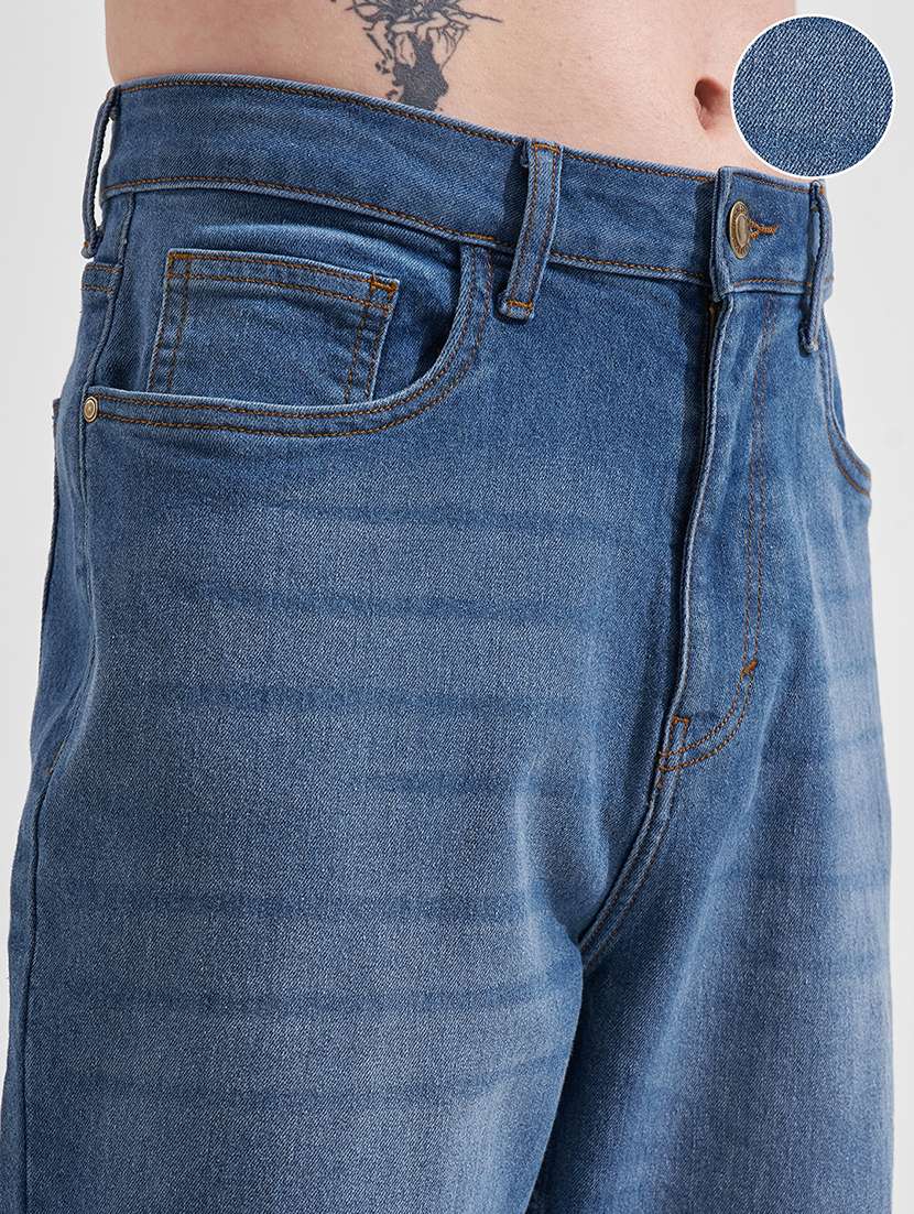 men blue cotton jean - 22462957 -  Standard Image - 2