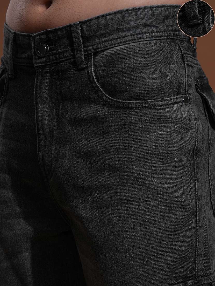 men solid  grey cotton jean - 22462965 -  Standard Image - 2