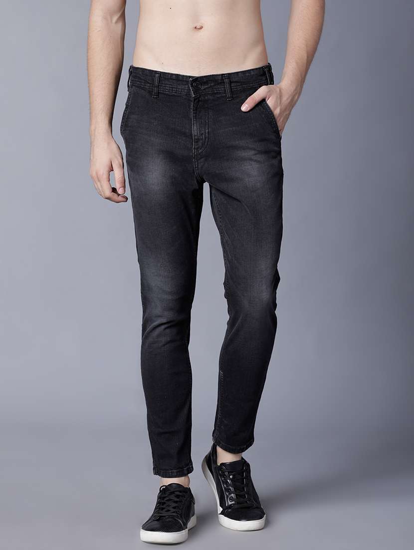 men blue cotton jean