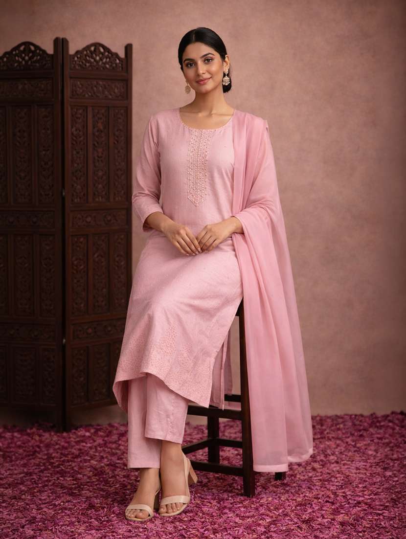 women floral straight kurta set - 22463152 -  Standard Image - 2