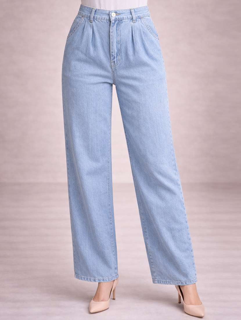 women light blue denim jean