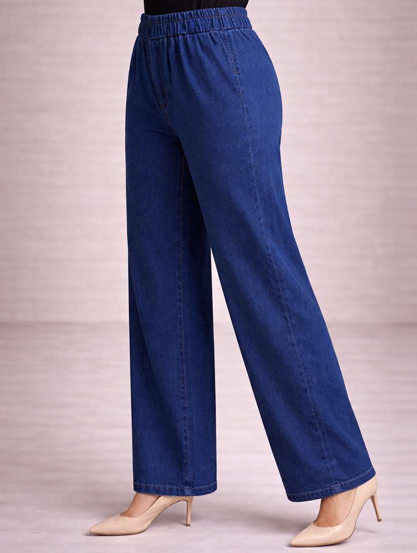 women navy blue denim jean - 22463395 -  Standard Image - 2