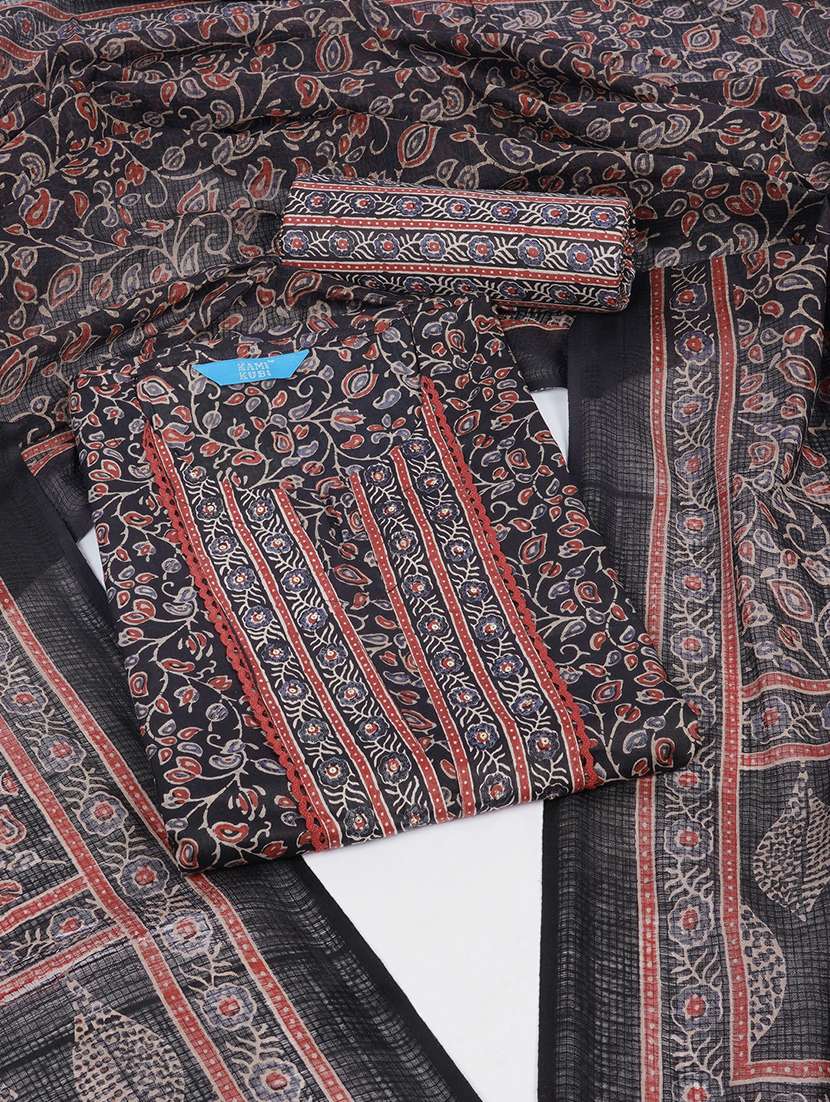 women floral printed unstitched suit set