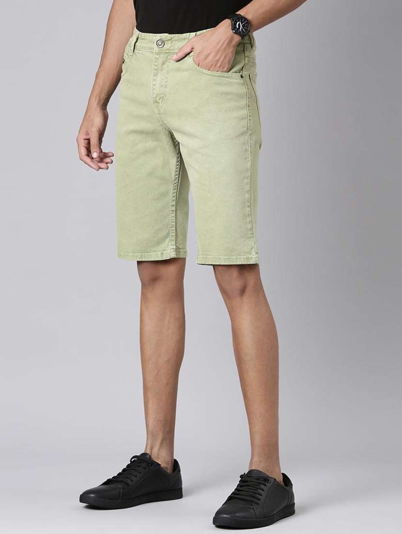 men maroon denim cargo short - 22463564 -  Standard Image - 2