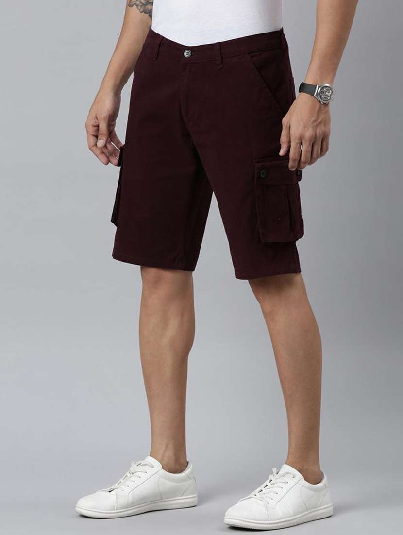 men maroon denim s short - 22463571 -  Standard Image - 2