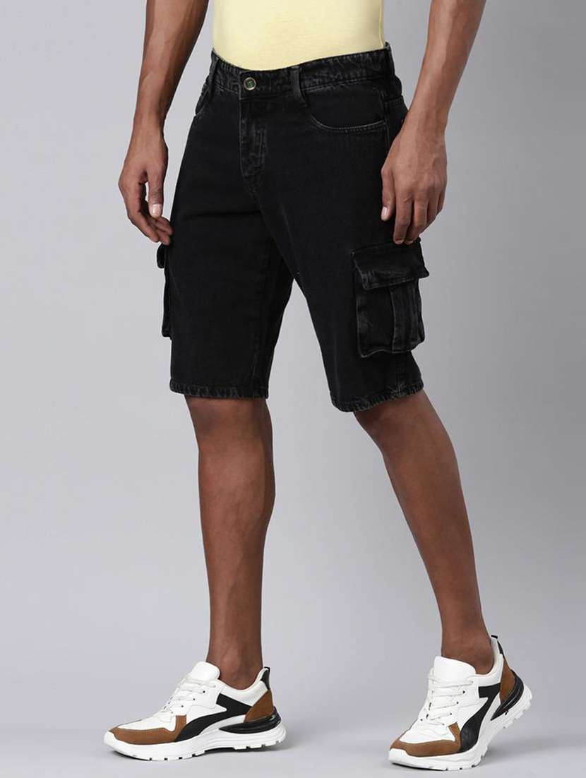 men blue denim cargo short - 22463575 -  Standard Image - 2