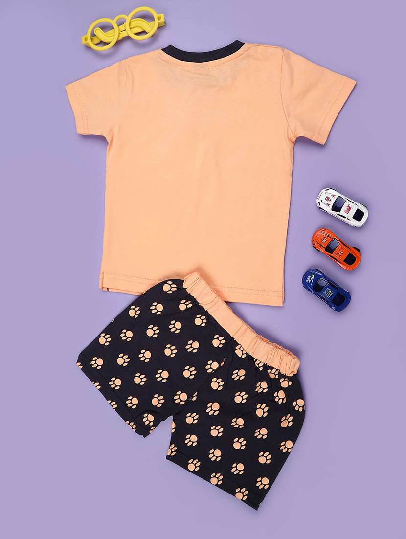 Kids Printed Short Sleeves T-shirt And Shorts Set - 22464185 -  Standard Image - 2