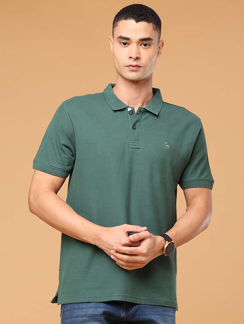 men solid short sleeve regular fit polo t-shirt - 22464499 -  Standard Image - 2