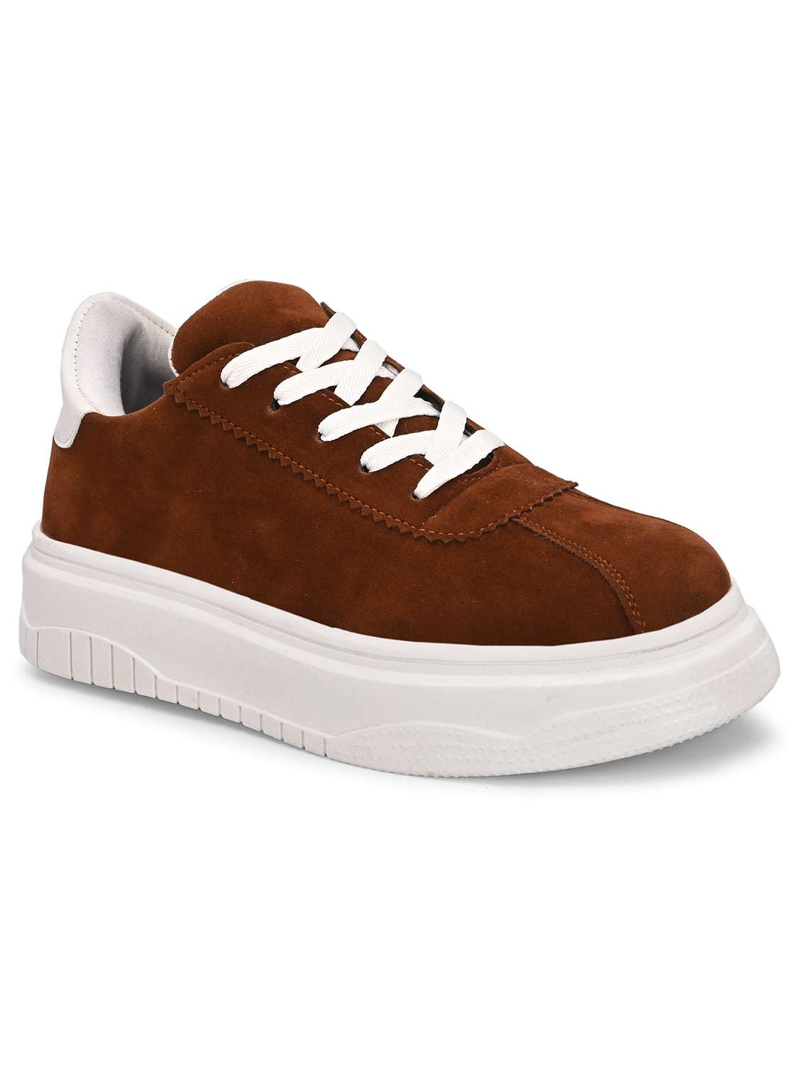 Brown Synthetic Lace Up Sneakers - 22464771 -  Standard Image - 2