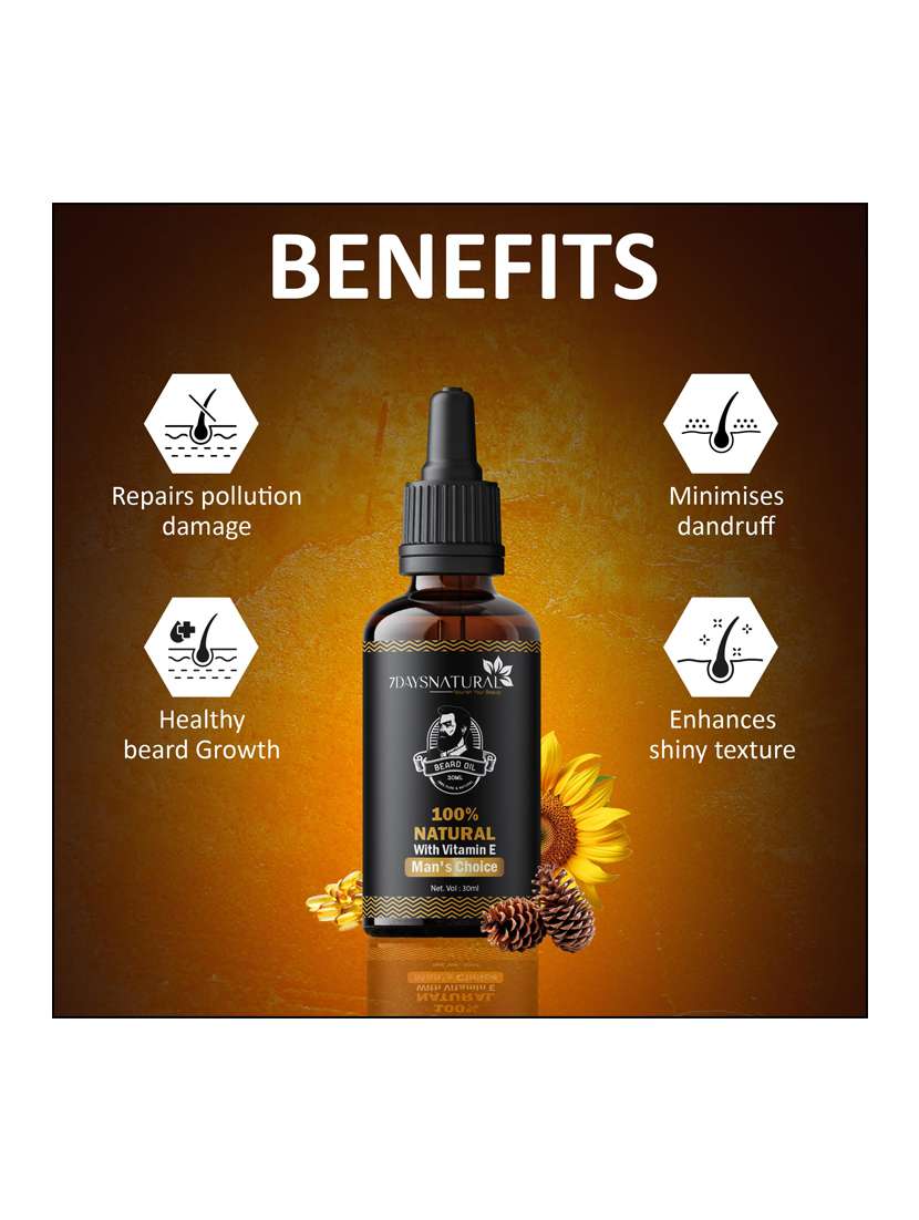7 days beard oil for thicker & longer beard 30ml - 22464776 -  Standard Image - 2