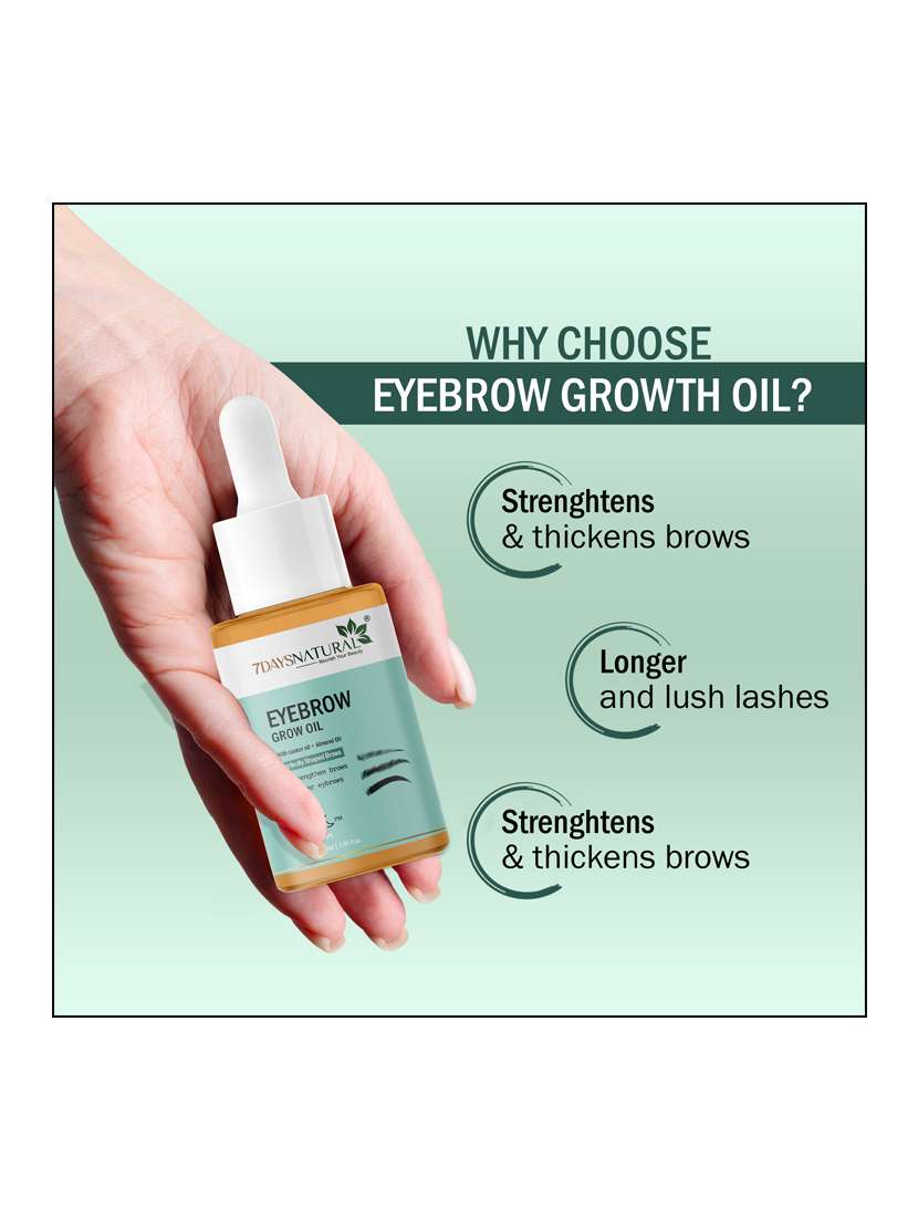 7daysnaturaleyebrow growth oil for women for fuller & thicker brows-30 ml - 22464822 -  Standard Image - 2
