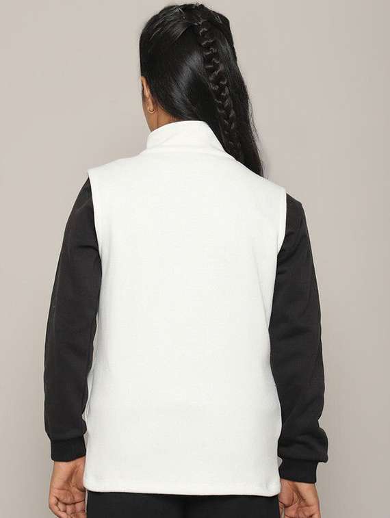 girls white cotton regular jackets & coat - 22464931 -  Standard Image - 2