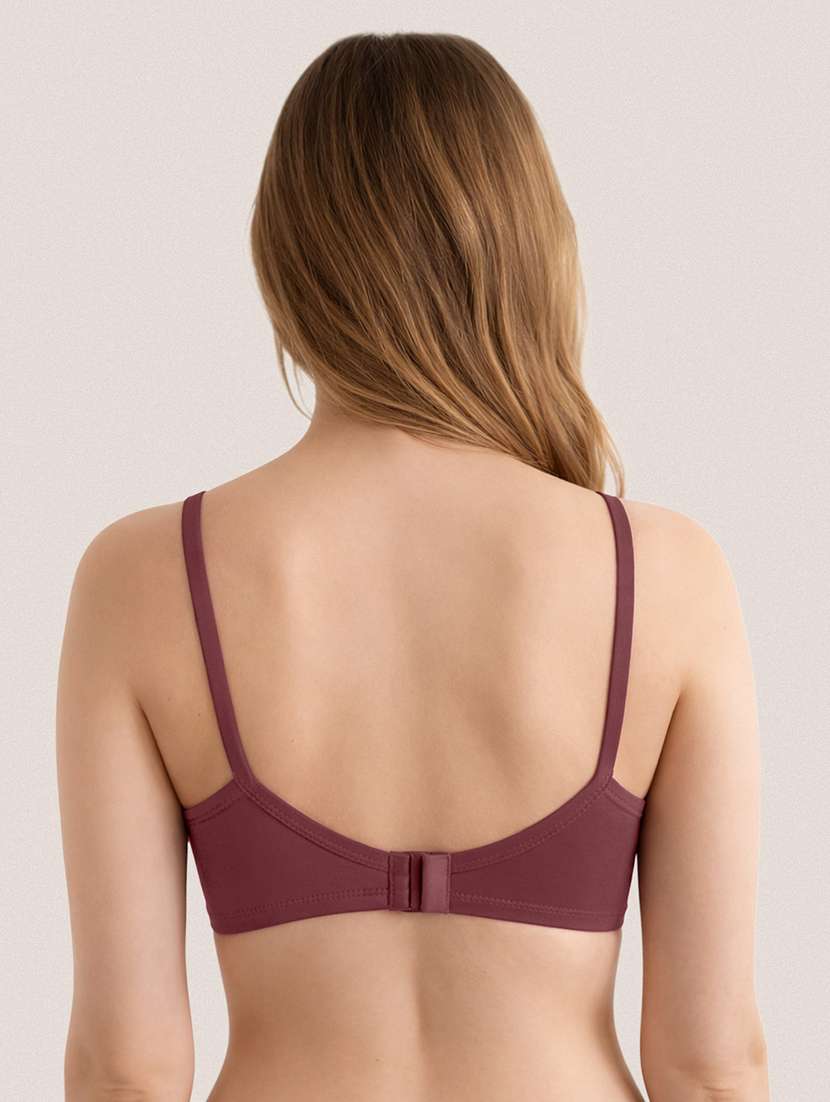 women solid lightly padded regular bra - 22464974 -  Standard Image - 2