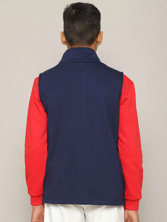 boys navy blue cotton regular jackets & coat - 22464982 -  Standard Image - 2