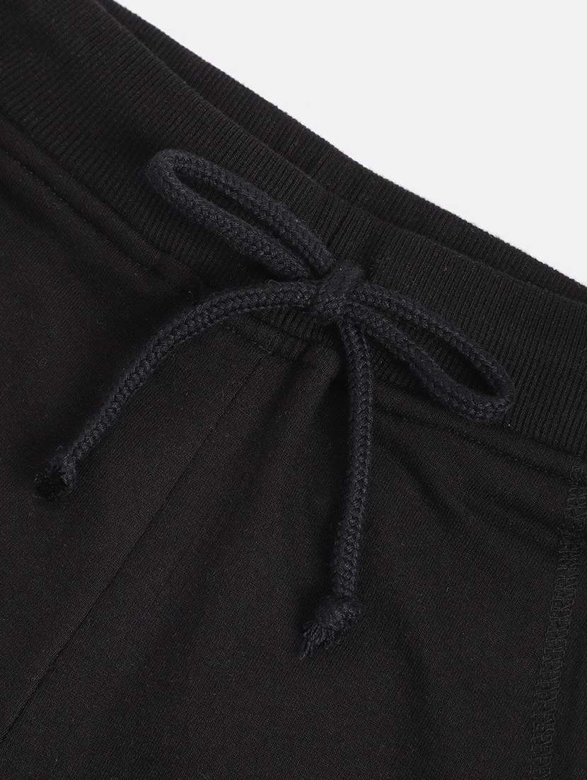 girl black cotton plain jogger - 22465045 -  Standard Image - 2
