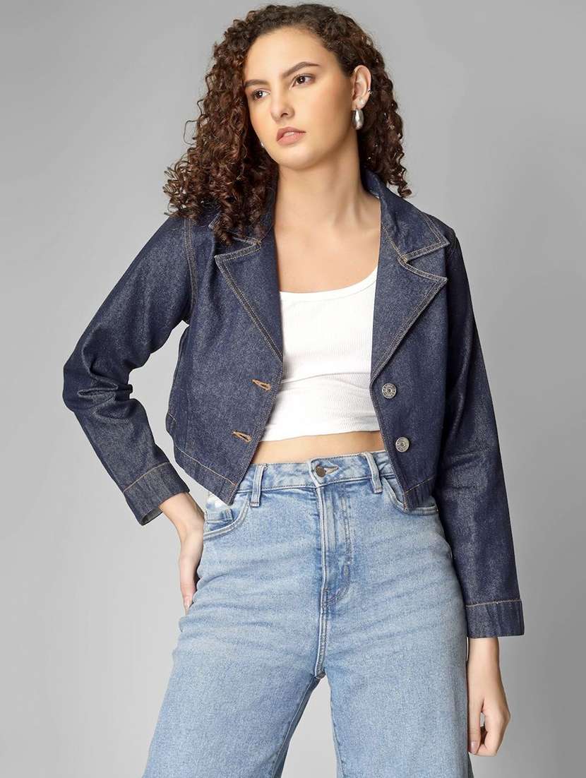 women blue denim denim jacket - 22465161 -  Standard Image - 2