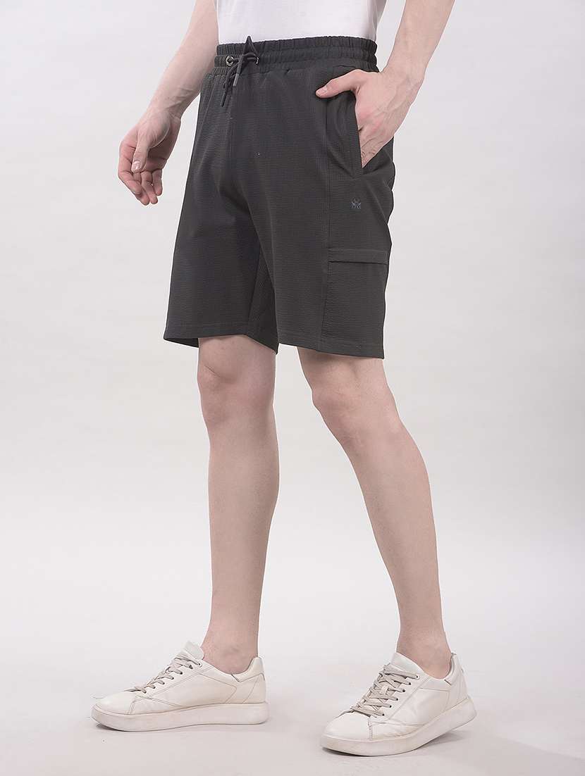 men solid mid rise regular fit sport shorts - 22465228 -  Standard Image - 2