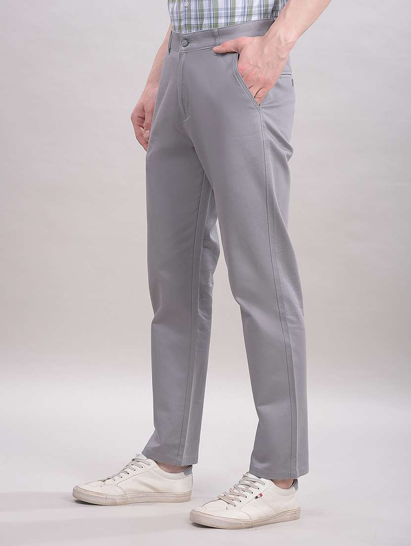 men solid mid rise chinos casual trouser - 22465248 -  Standard Image - 2